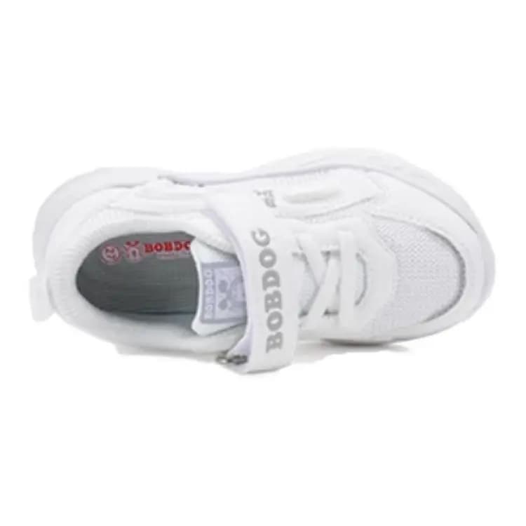 Kids Bobdog Comfortable Versatile Anti-Kick Casual Shoes White 4