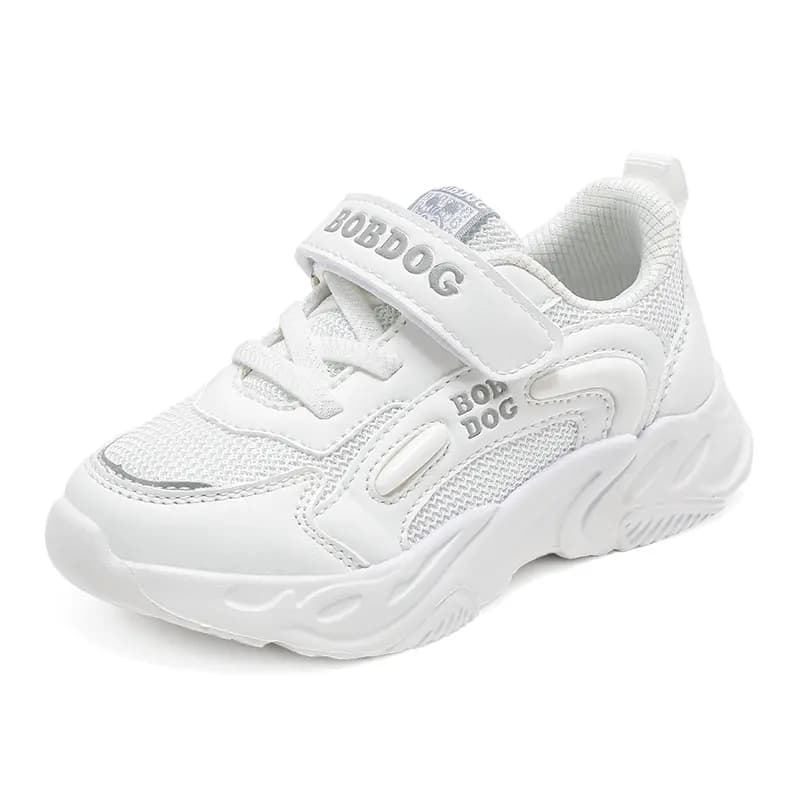 Kids Bobdog Comfortable Versatile Anti-Kick Casual Shoes White