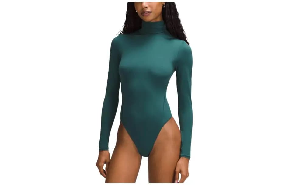 lululemon Solid High Neck Qadın Bodysuit 5