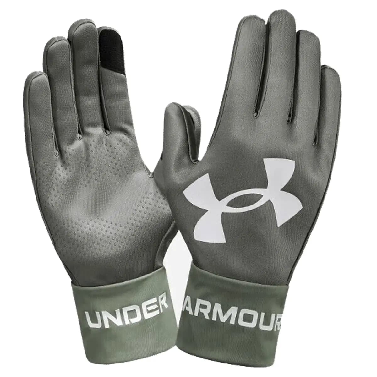 Under Armour Polyester Sports Gloves Unisex Black Gray 4