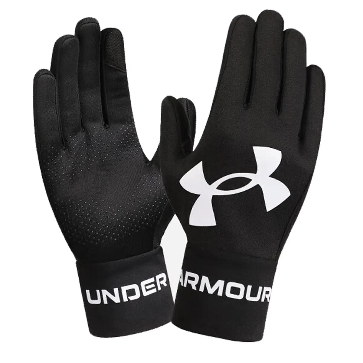 Under Armour Polyester Sports Gloves Unisex Black Gray 2