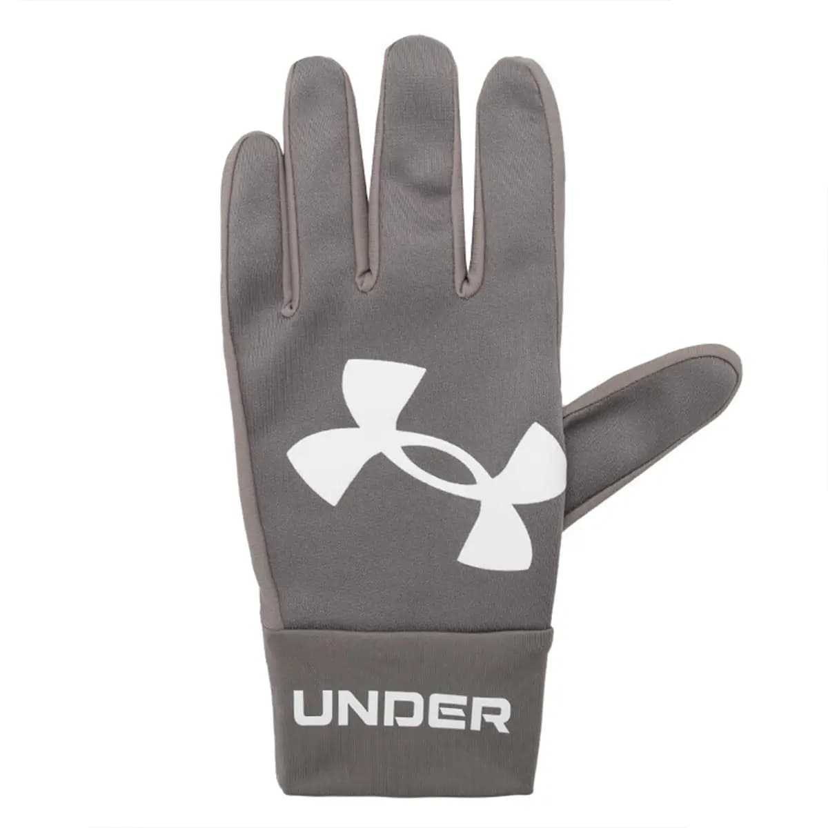 Under Armour Polyester Sports Gloves Unisex Black Gray 5