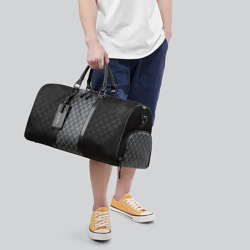 COLINS KEIRS Travel Gym Nylon Duffle Bag Extra Large Unisex Black 8