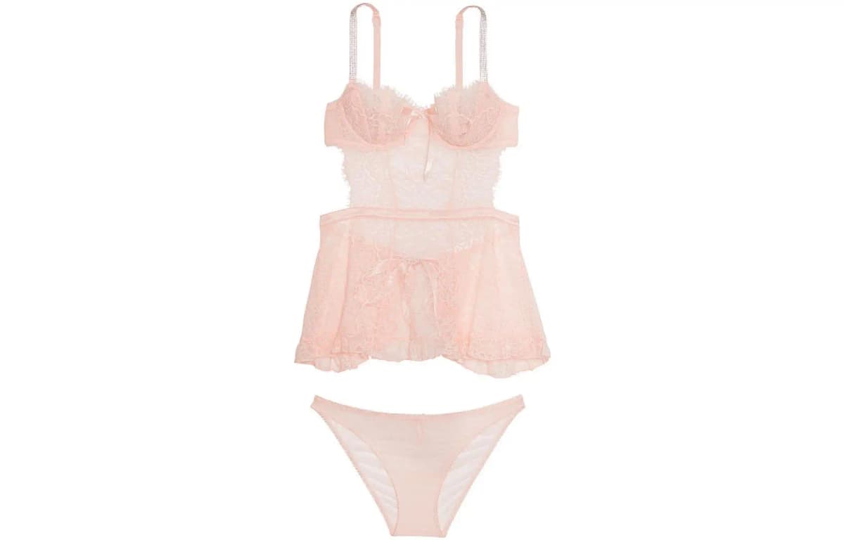 Victoria's Secret Alt Paltarı Dəsti Qadın Çəhrayı