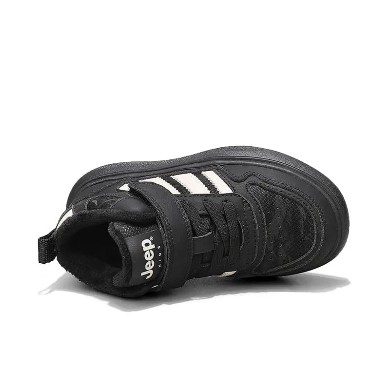 Jeep Low-Top Uşaq Skeyt Ayaqqabısı Qara/Ağ 3