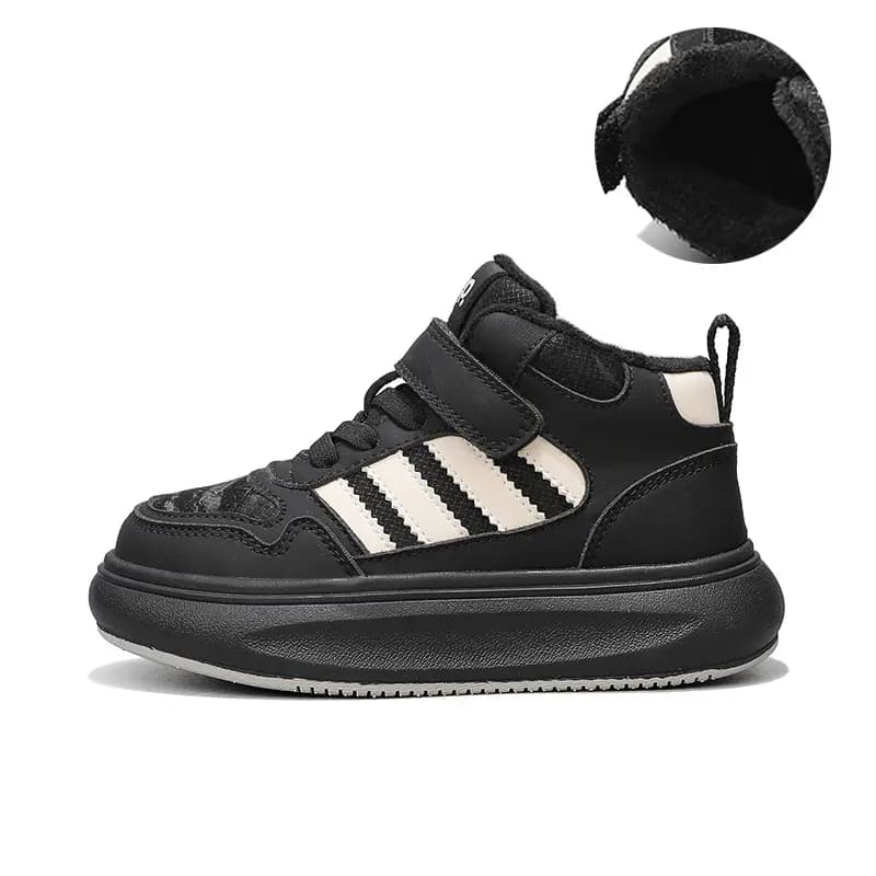 Jeep Low-Top Kids' Skateboarding Shoes Black White Kids'
