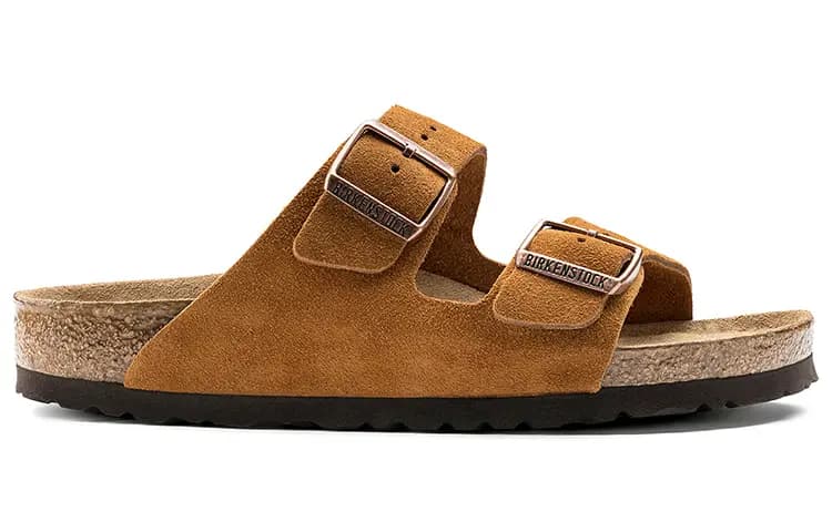 Birkenstock Arizona Suede Leather Terlik 'Mink' 2