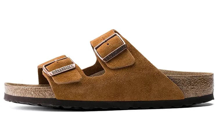 Birkenstock Arizona Suede Leather Terlik 'Mink'