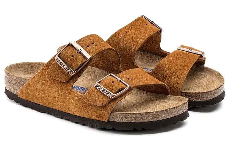Birkenstock Arizona Suede Leather Terlik 'Mink' 4