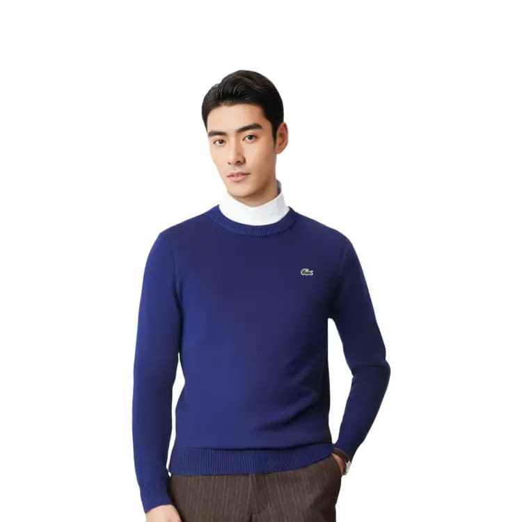 LACOSTE Kişi Kaşmir Sviter Safir Mavi 3