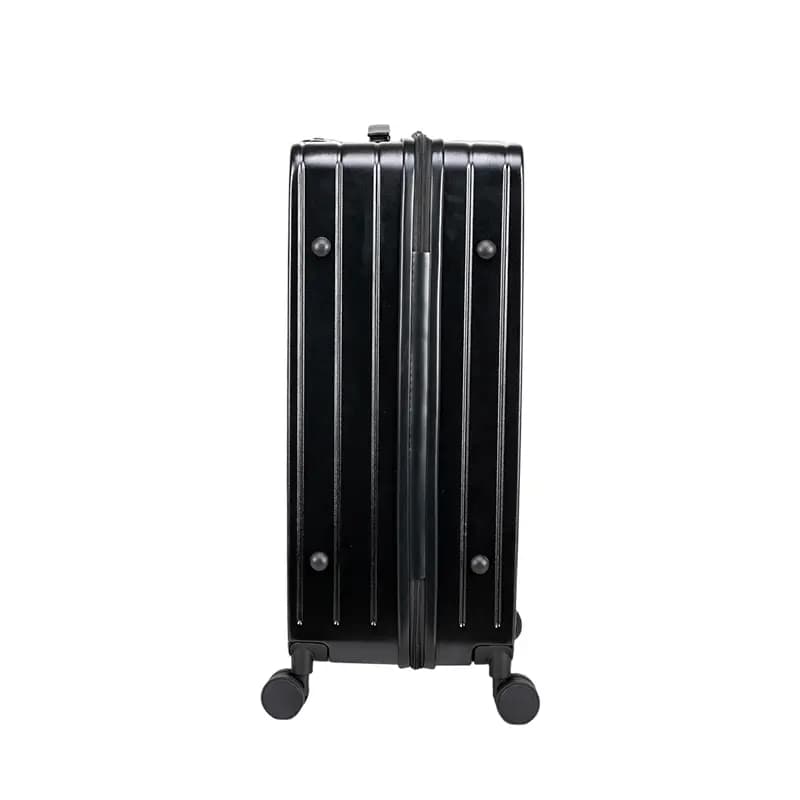 GUESS Large Capacity Durable Luggage 8 Silent Spinner Wheels PC+ABS Suitcase 20" 24" Unisex Cream/Black 12