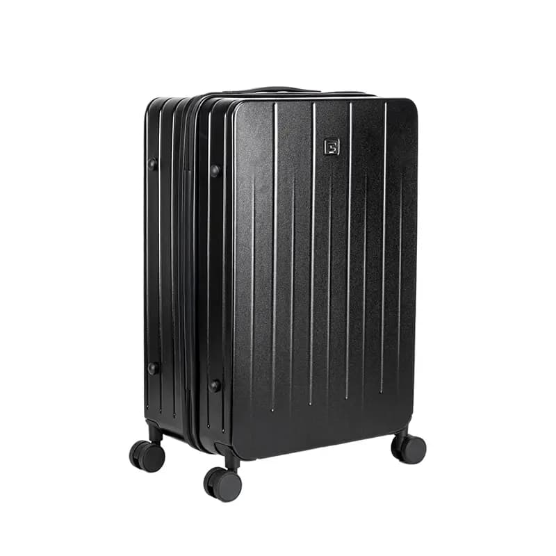 GUESS Large Capacity Durable Luggage 8 Silent Spinner Wheels PC+ABS Suitcase 20" 24" Unisex Cream/Black 11