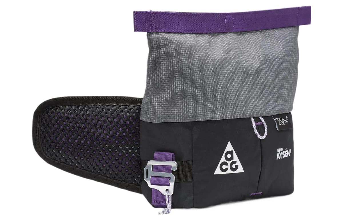 Nike Polyester Fanny Pack Regular Unisex Black & Cool Gray & White 7