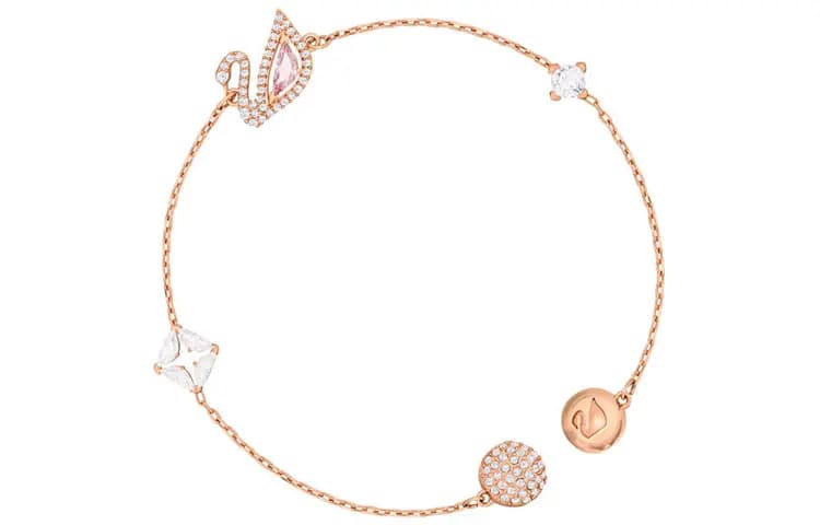 Swarovski Dazzling Swan Bracelet Women's Gold 4