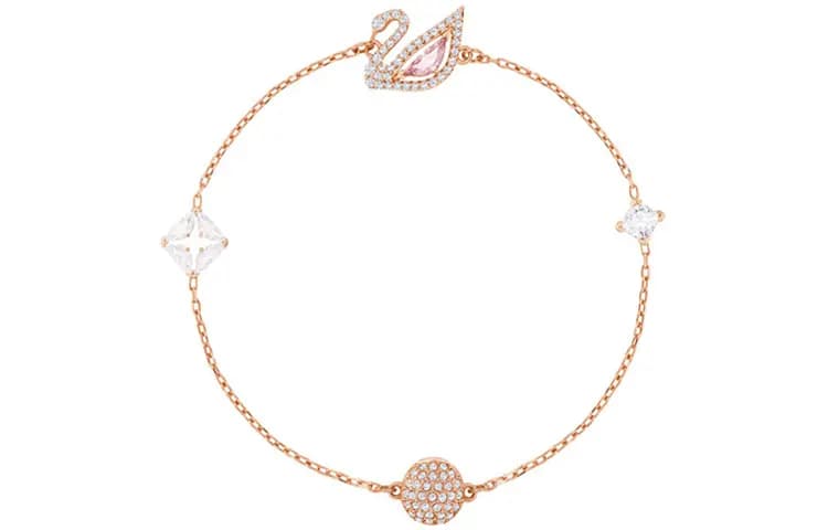 Swarovski Dazzling Swan Bracelet Women's Gold