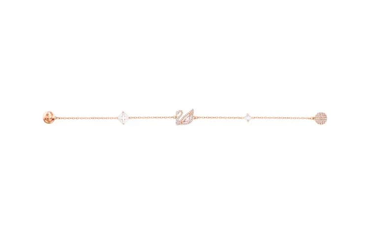 Swarovski Dazzling Swan Bracelet Women's Gold 2