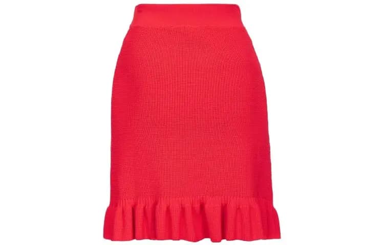 PINKO Ruffle hem Knitted Miniskirt 2