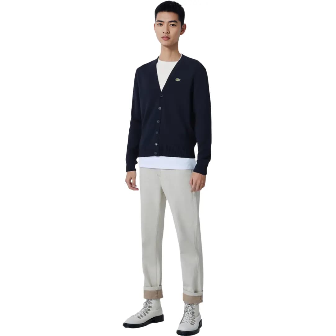 LACOSTE Cashmere Unisex Sviter Navy Blue 3
