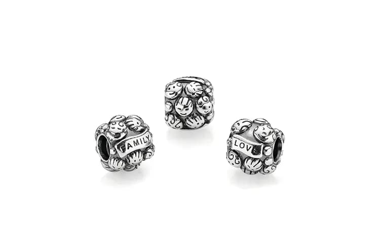Pandora 3D Hərf Aksesuarı Gümüşü 3