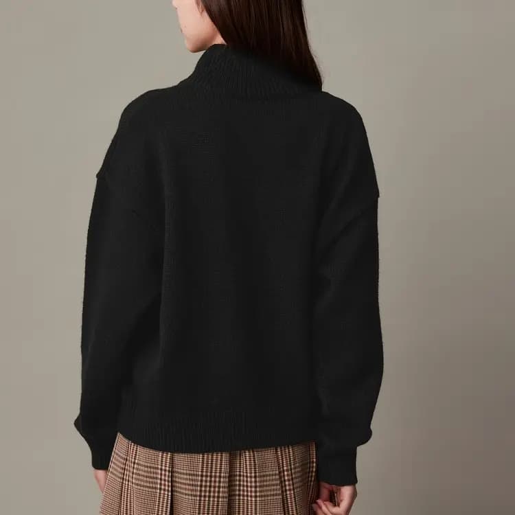 GAP Logo Mock Neck Qadın Sviteri 6