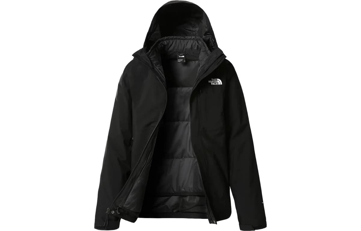 THE NORTH FACE Carto Triclimate Outdoor Hiking Water-Resistant Windproof Breathable Windbreaker Jacket Men's Black 2