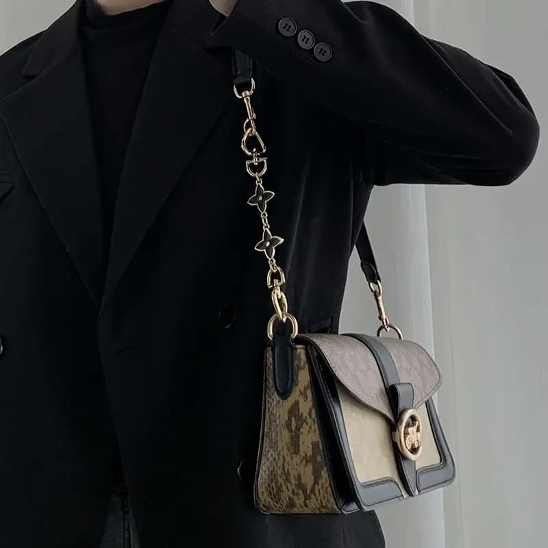Lan Bao Fan Metal Alloy Bag Accessory Women's Gold tone 46