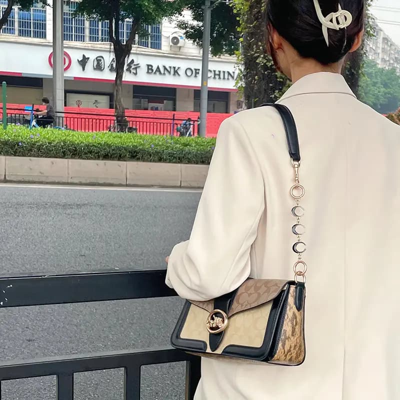 Lan Bao Fan Metal Alloy Bag Accessory Women's Gold tone 39