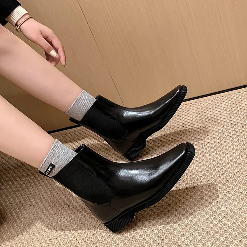 Echo&yolo Chelsea Boots 2.5cm Women's Black Classic 2