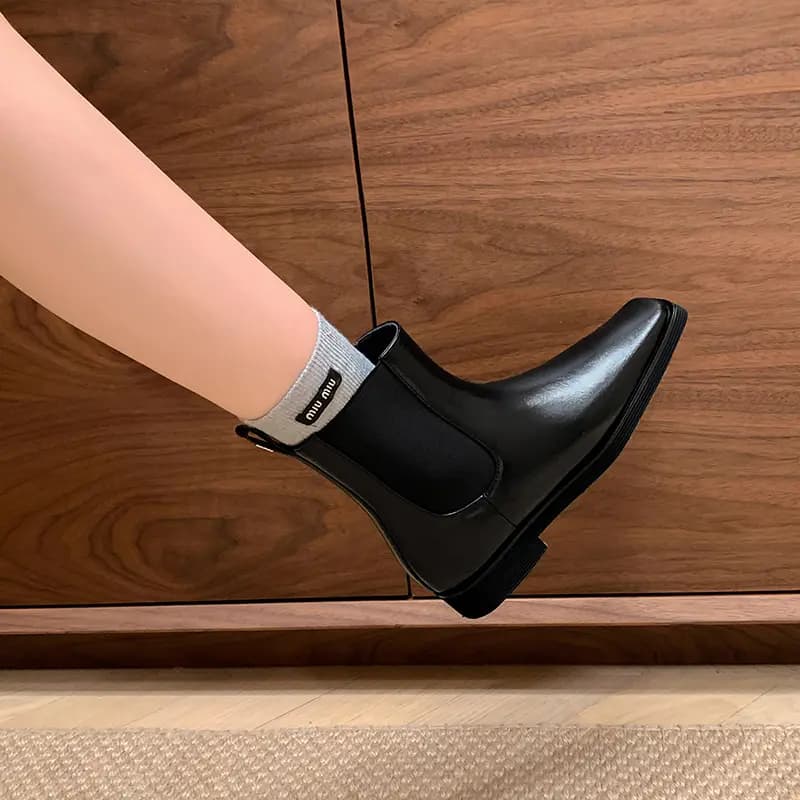 Echo&yolo Chelsea Boots 2.5cm Women's Black Classic 8