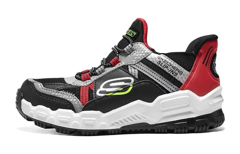 Skechers Hands Free Slip-Ins Uşaq İdman Ayaqqabısı Qara/Qırmızı