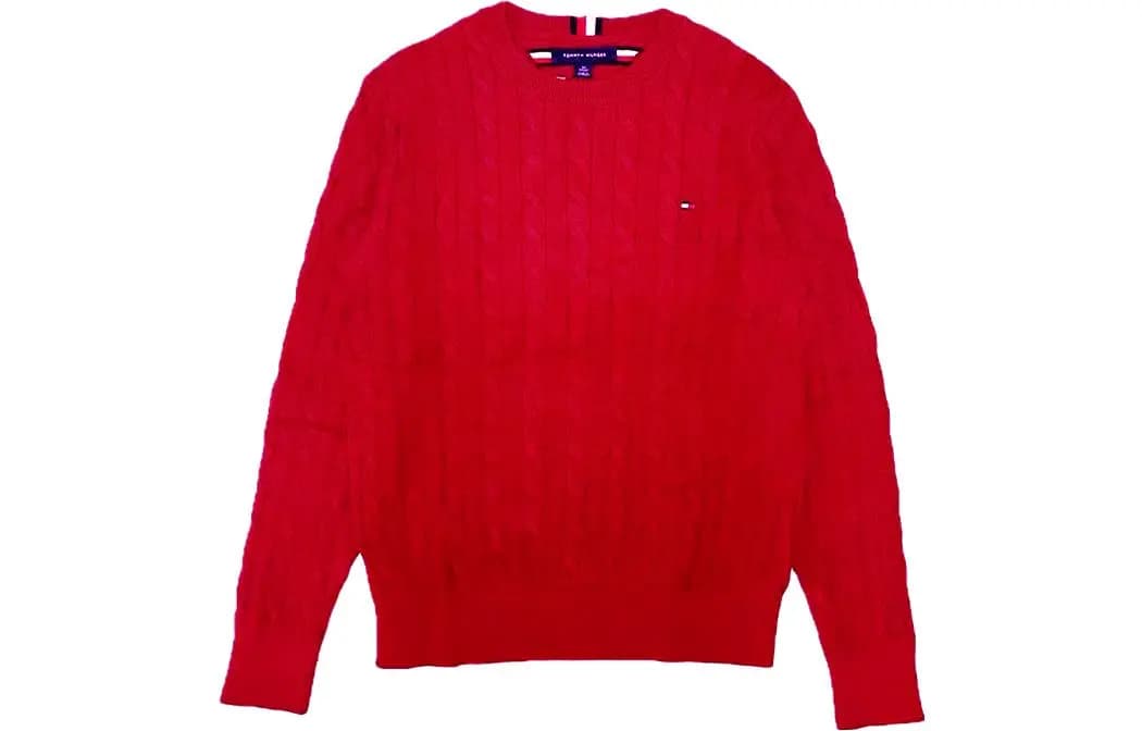 Tommy Hilfiger Kişi Cemper Qırmızı