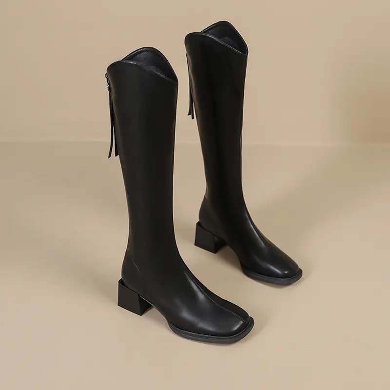 Mulinsen Knee-high Boots 4.8cm Women's 7