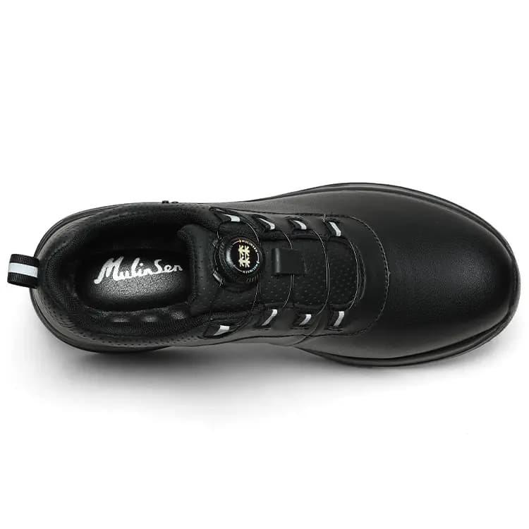 Mulinsen Sports Leather Shoes Men's Casual Shoes Men's Black 4