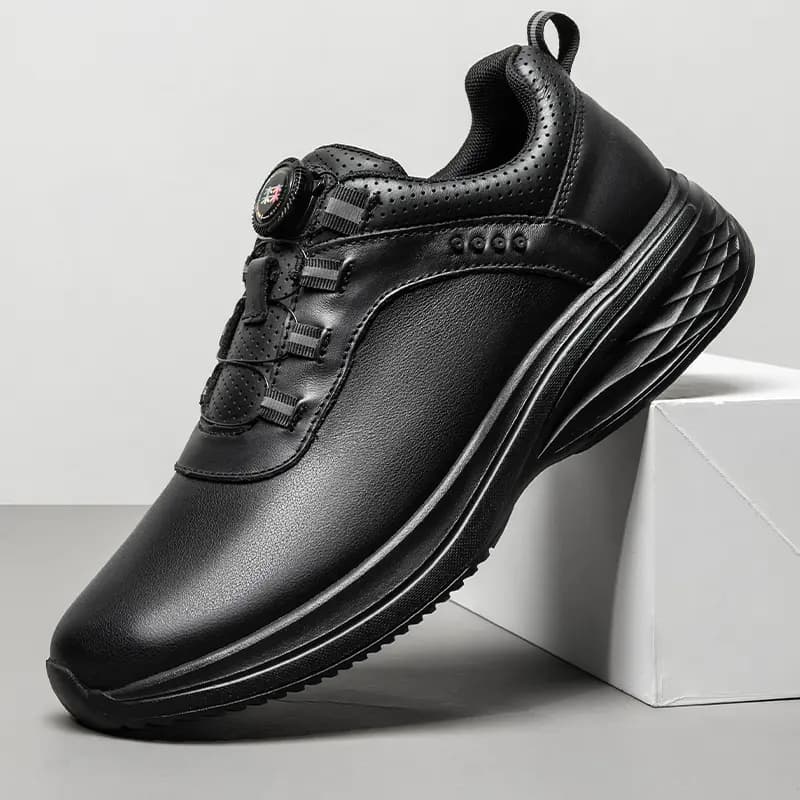 Mulinsen Sports Leather Shoes Men's Casual Shoes Men's Black 7