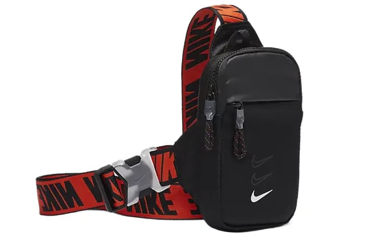 Nike Polyester Crossbody Bag Sling Bag Regular Unisex Black 2
