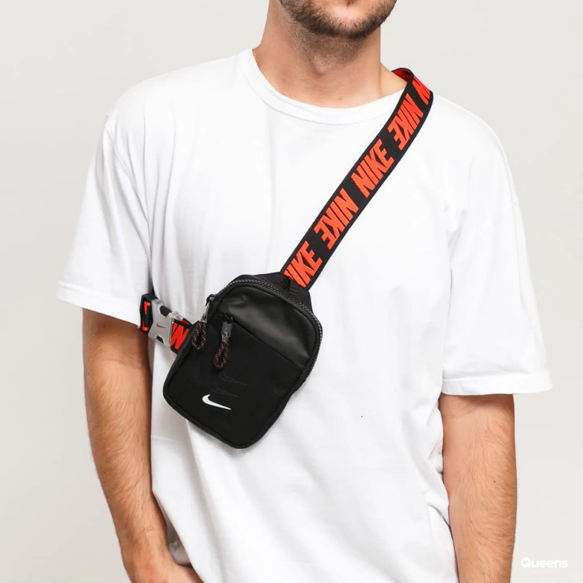 Nike Polyester Crossbody Bag Sling Bag Regular Unisex Black 5