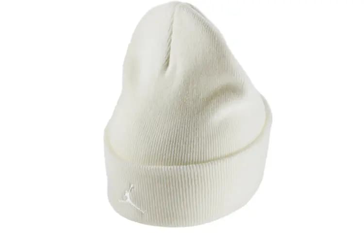 Jordan Logo Patch Knit Beanie Unisex White 2