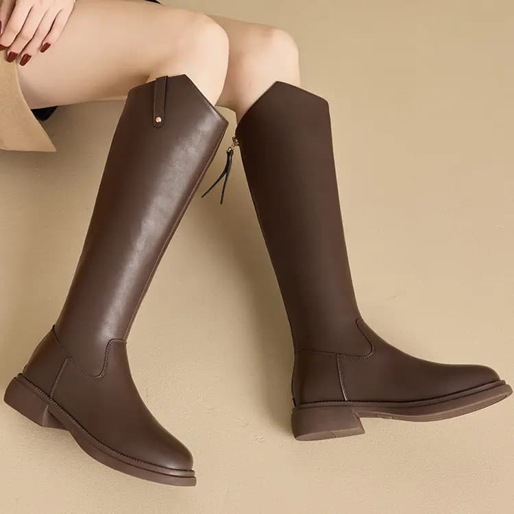 HLA Knee-high Boots 3.5cm Women's 6
