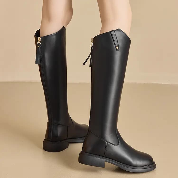 HLA Knee-high Boots 3.5cm Women's 14