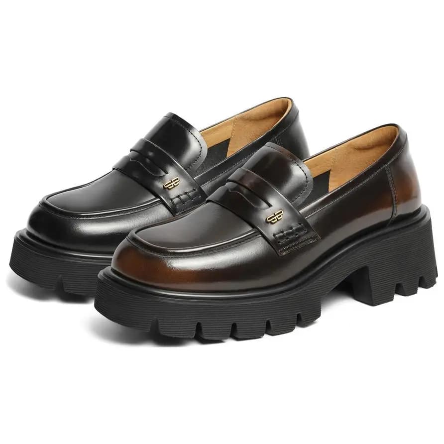 BELLE Dəri Loafer Qadın 3