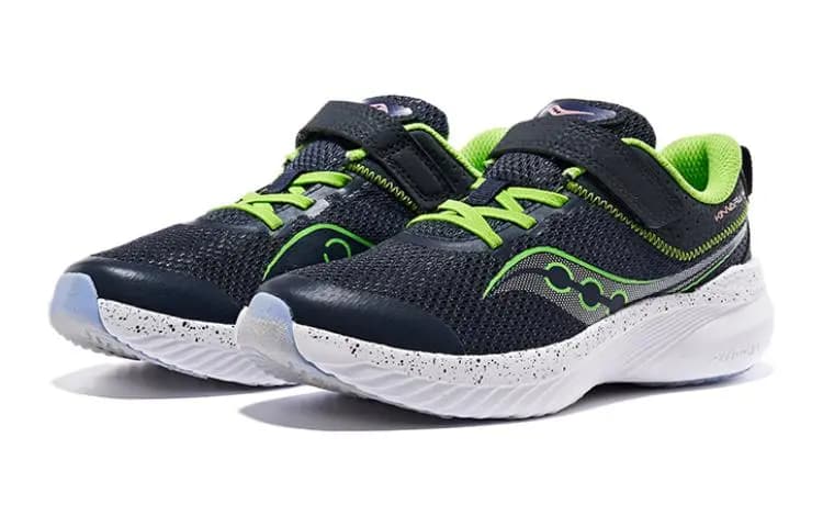 saucony Kinvara 14 A/C Uşaq Qaçış Ayaqqabısı Göy/Yaşıl 4