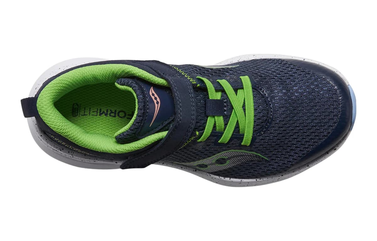 saucony Kinvara 14 A/C Uşaq Qaçış Ayaqqabısı Göy/Yaşıl 3