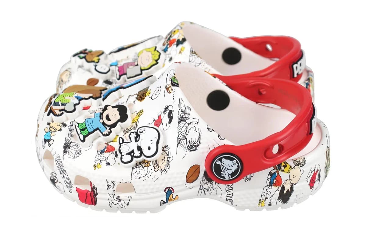 Crocs Classic Clog Uşaq Səndəli Ağ/Qırmızı 3
