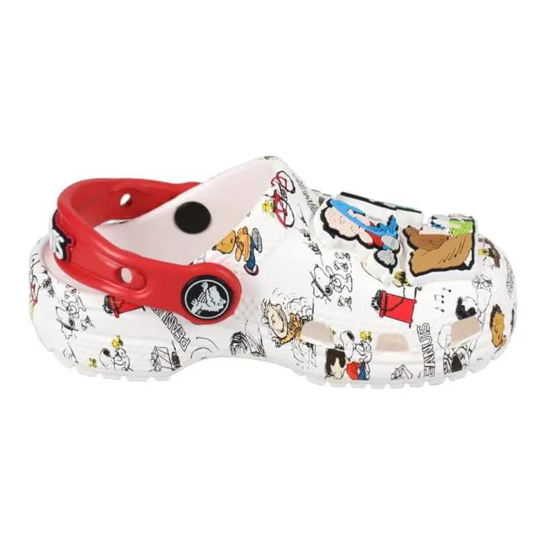 Crocs Classic Clog Uşaq Səndəli Ağ/Qırmızı 2