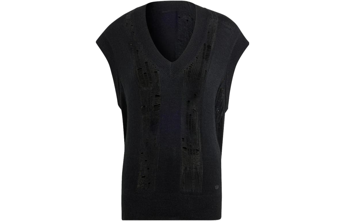 adidas Originals Distressed İdman Maykası Qadın Qara