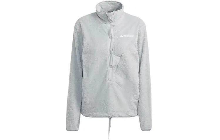 Adidas Velvet-feel Coat Women's Gray