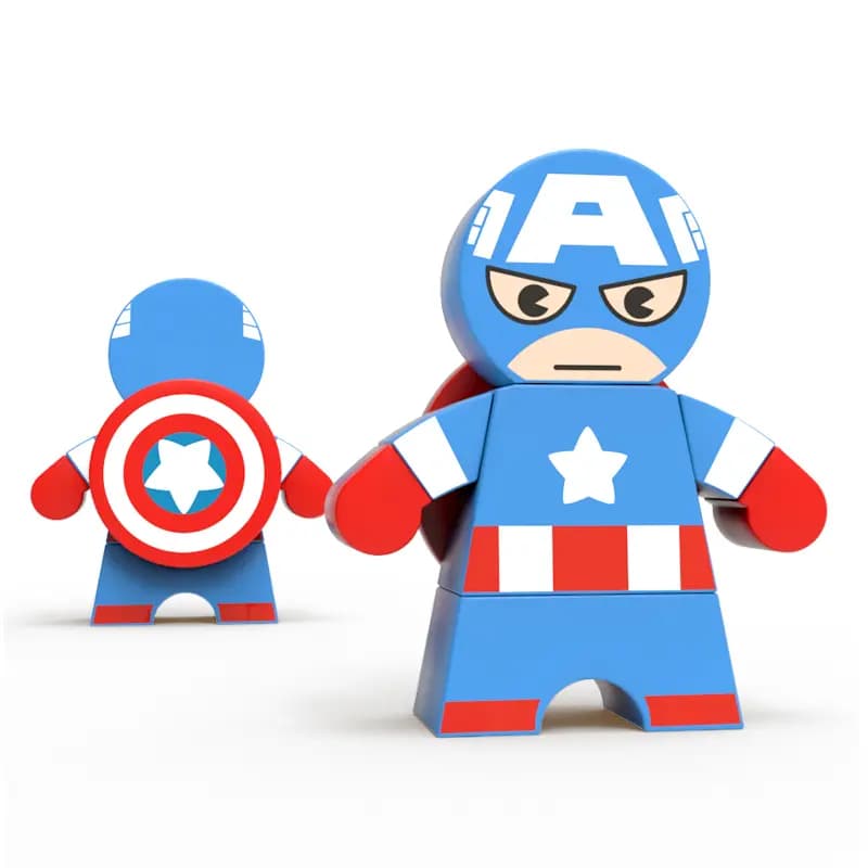 Wooden Play Family Marvel Character The Avengers Figure Derivatives/IP Merch
