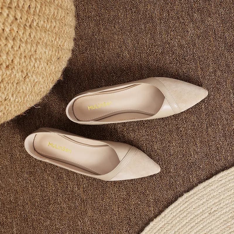 Mulinsen PU Fabric Classic Simple Fashion Lady Commute Slip-On Soft Sole Comfortable Anti-Slip Women's Casual Shoes 13