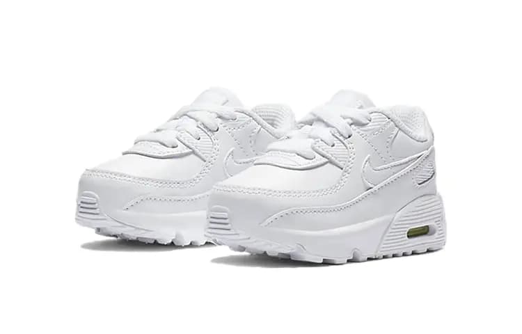 Nike Air Max 90 Leather Triple White TD 3
