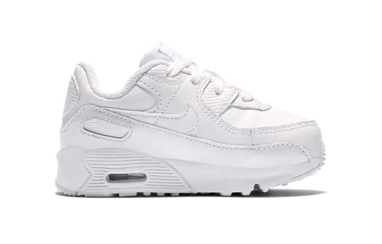 Nike Air Max 90 Leather Triple White TD 2